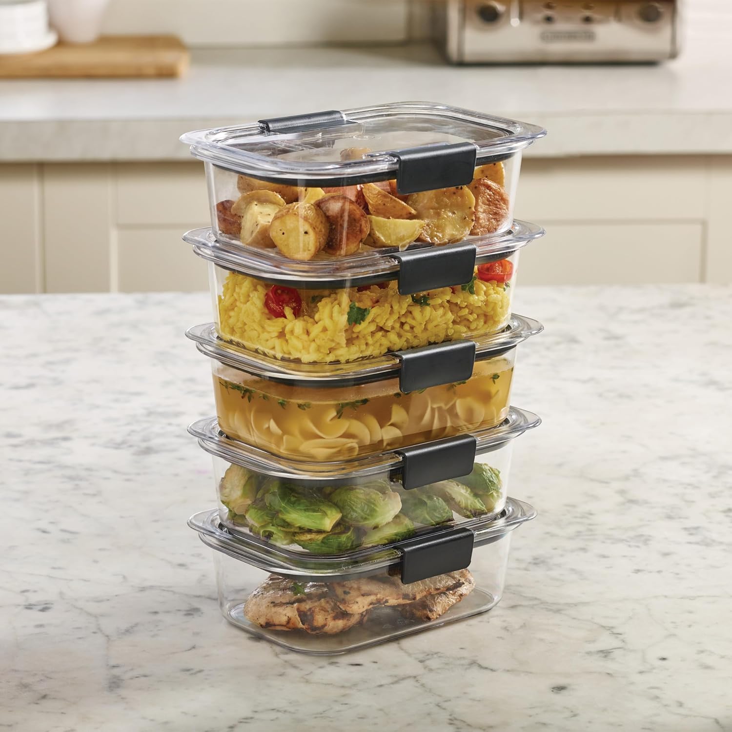 Rubbermaid Brilliance Tritan Plastic Food Storage Containers