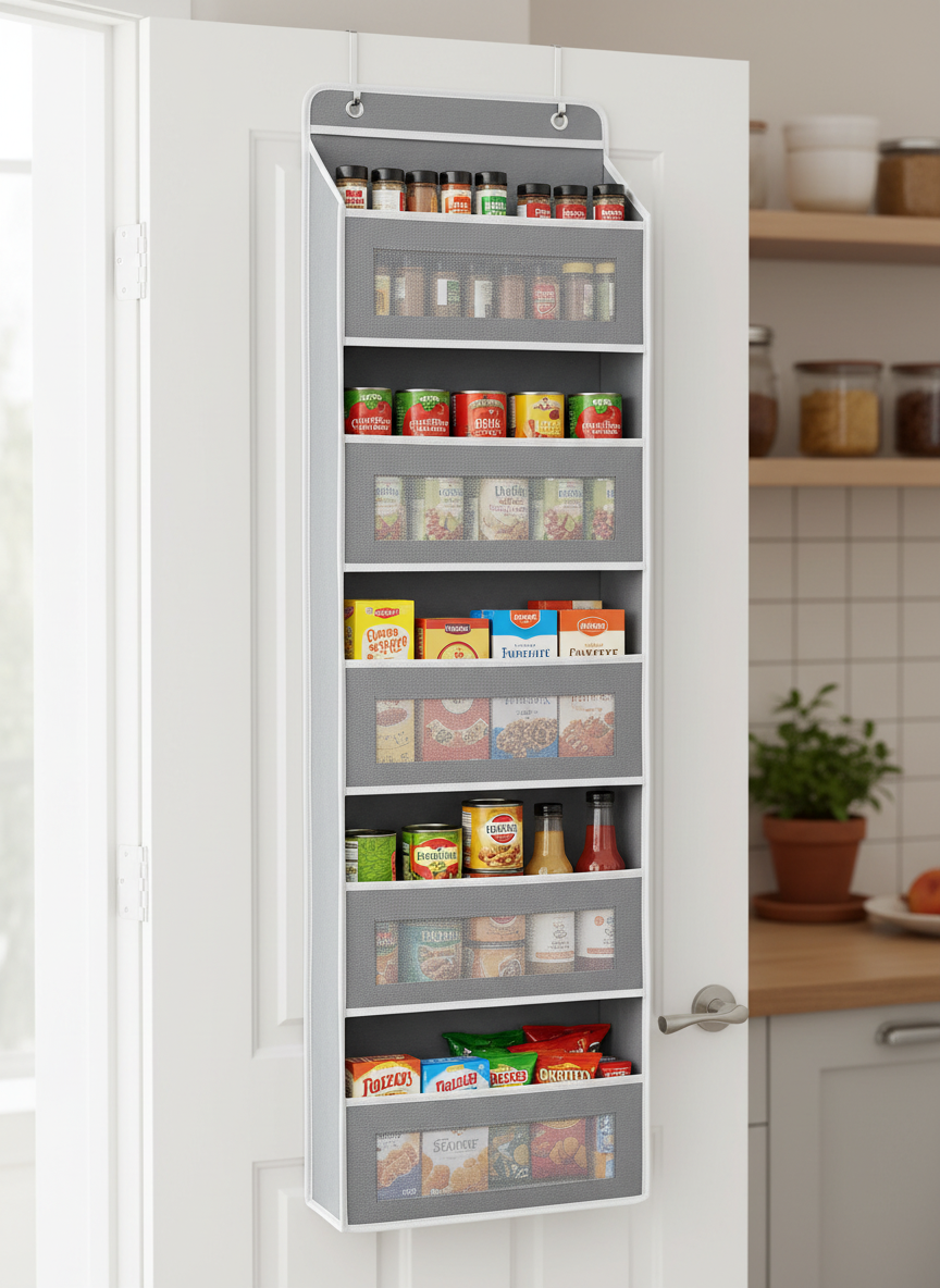 Over the Door Organizer for Bedroom, Pantry, Bathroom